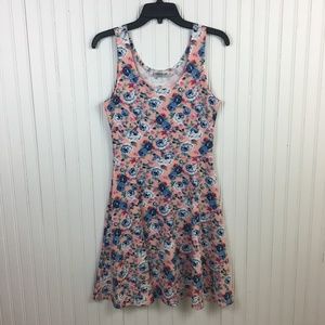 Tomsware floral peach Skater Dress